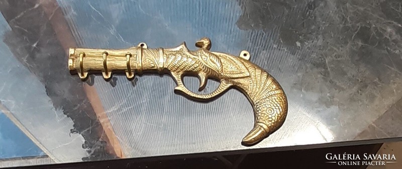 Pistol shaped copper hanger