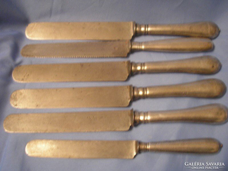 World War II knives 6 pcs alpaca rarity officer cutlery knives