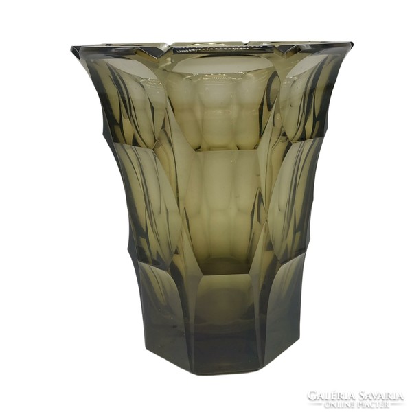 Moser peeled olive vase - m969