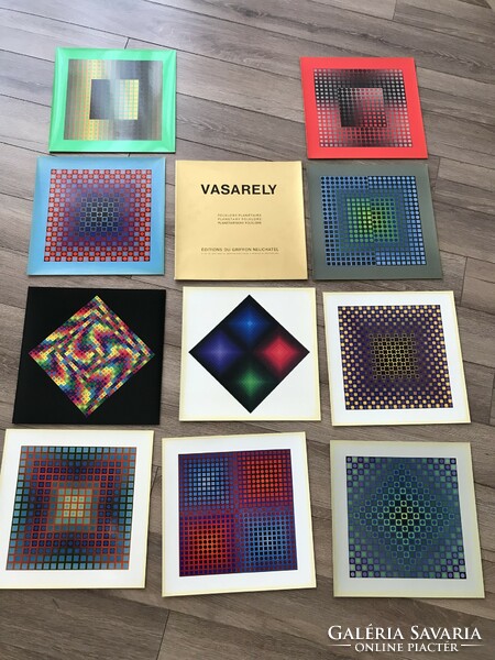 Victor Vasarely Folklore Planetary 1971 op-art