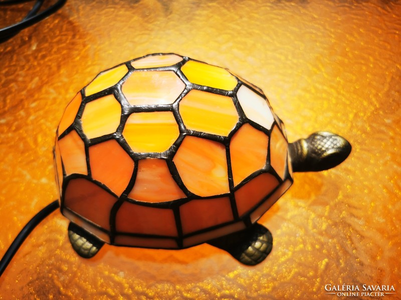 Tiffany turtle frog lamp