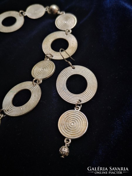 Annett ackermann designer jewelry set necklace + earrings
