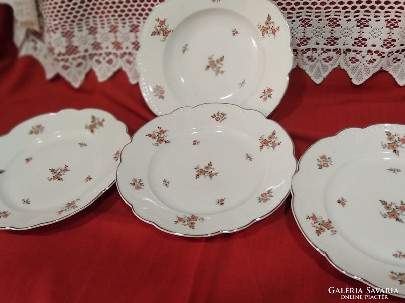 Rare beaded floral zsolnay plates