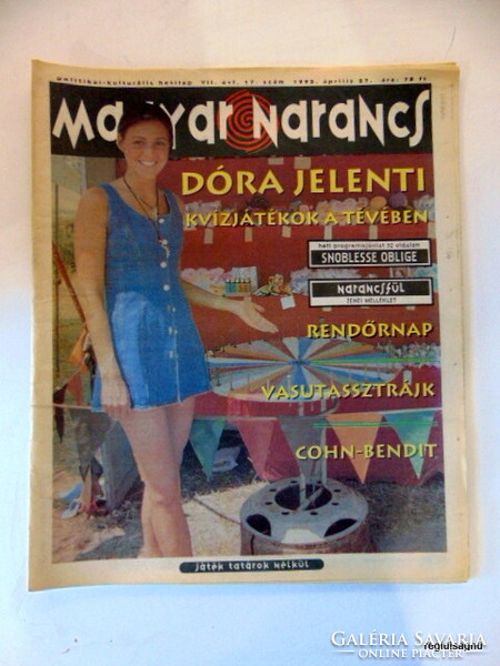 1995 April 27 / Hungarian orange / original newspaper! Happy birthday! No. 22248