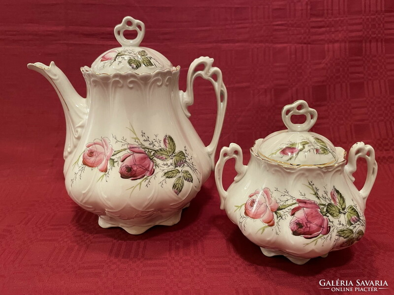 Old set of 3 Art Nouveau teas