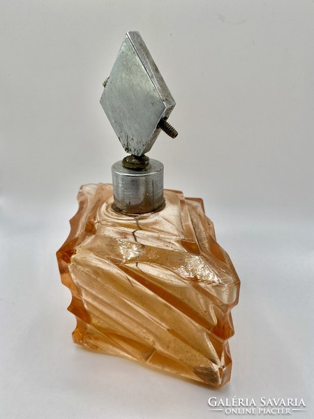 Olasz Art Deco kölnis parfümös üveg