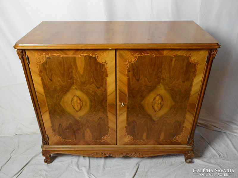 Antique neo-baroque marquetry stall