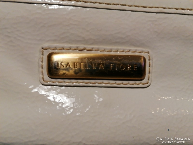 Isabella Fiore fehér lakk kézi táska (851)