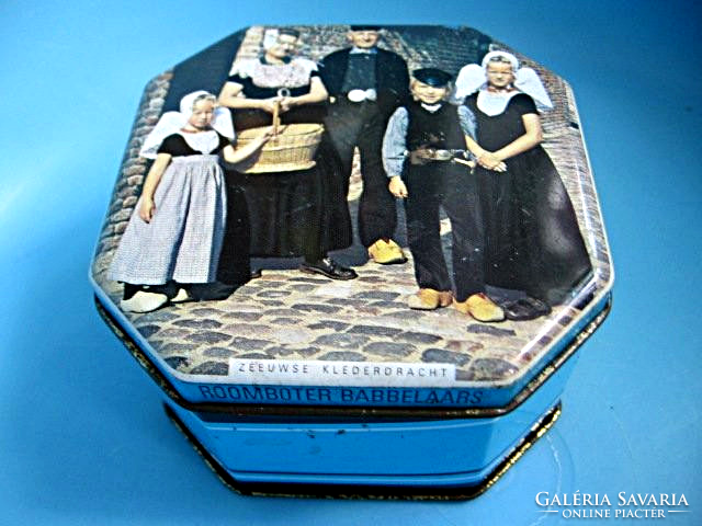 Collectible metal box, Dutch family, l.J.Joosse-middelburg roomboter babbelaars