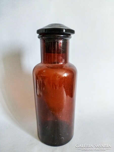 Antik nagyméretű,színes gyógyszerész üveg,patika üveg
