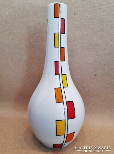 Zsolnay retro 2006. Highly limited series individually numbered no .: 1 (!!!) Vase with serial number