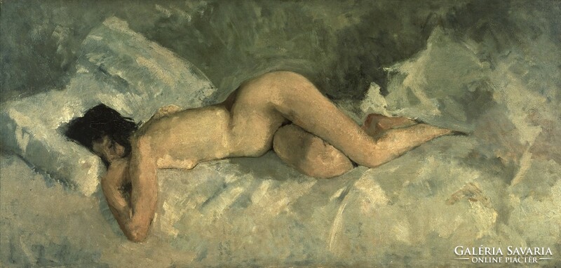 George breitner - lying nude - reprint