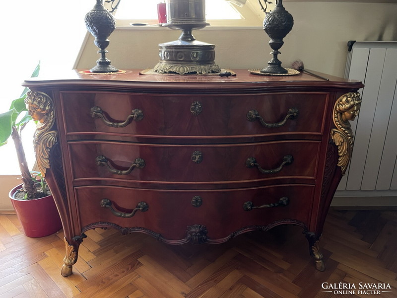 Old wonderful figural chest of drawers