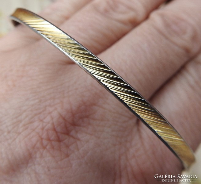 Bracelet with markings - maybe gilded silver?