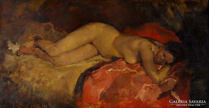 George breitner - nude in bed - reprint