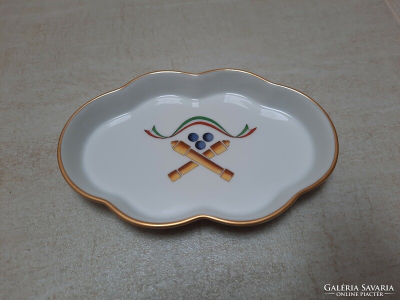 Herend porcelain ornament bowl, platter