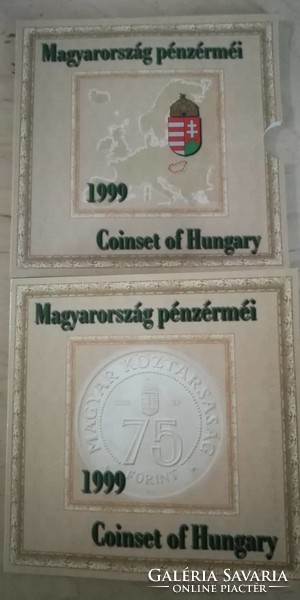 Magyarország pénzérméi  1999  PP  dísztokban forgalmi sor
