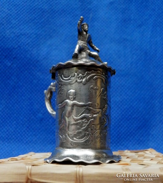 Silver Russian antique fun cup