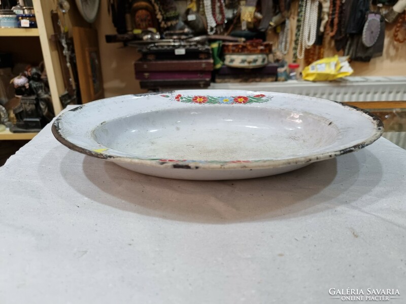 Old enamel bowl