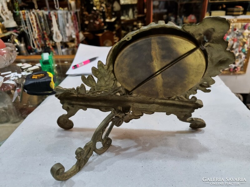 Old copper table mirror