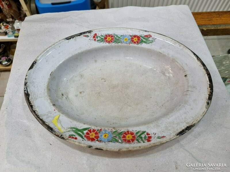 Old enamel bowl