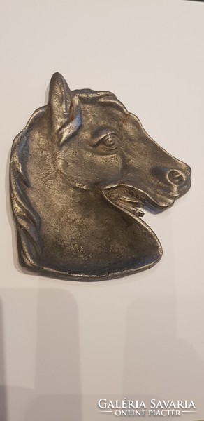 Horse head business card holder or letter weight.