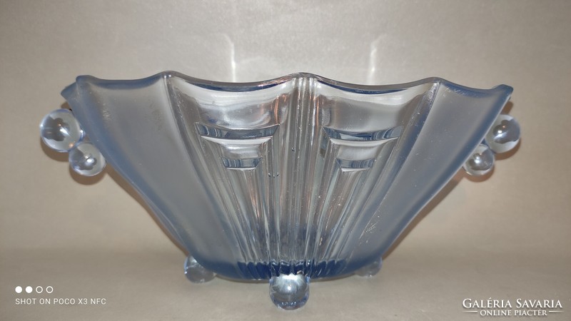 I discounted the price! Art deco brockwitz blue glass table centerpiece 1930s