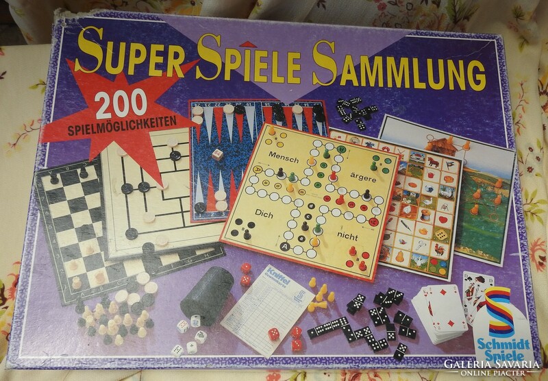 SUPER SPIELE SAMMLUNG  - 200 SPIELMÖGLICHKEITEN - retro 200 db-os játék gyűjtemény