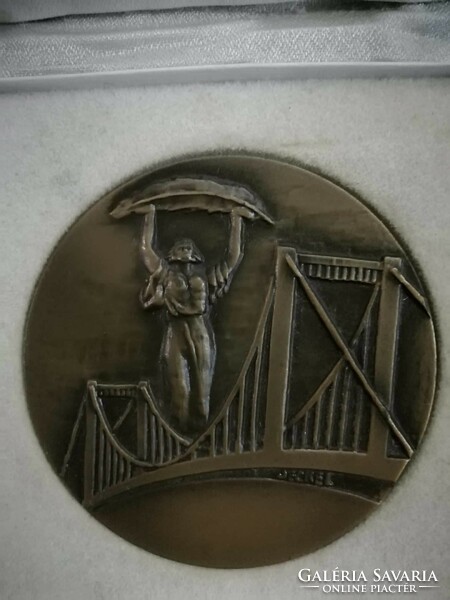 Anniversary commemorative work for cooperative work 1945 - 1980, plaque, medal
