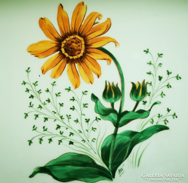 Sunflower pattern tile