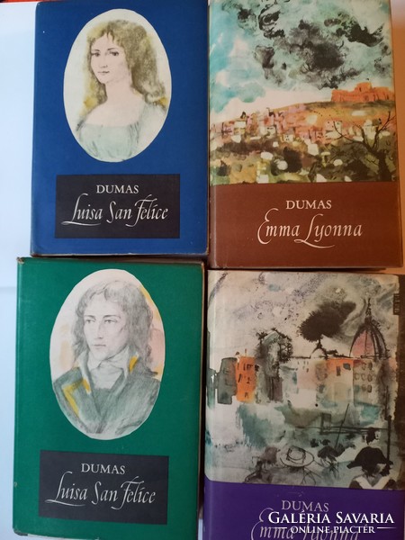 Alexandra Dumas: Emma Lyonna, Luisa San Felice, I, II kötetek, 1965, 1967