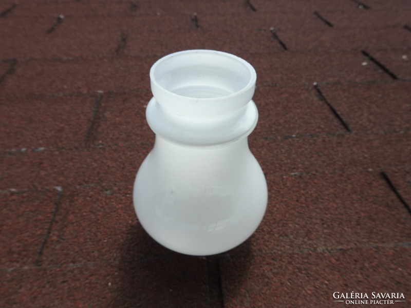 White milk glass glass hood - hood