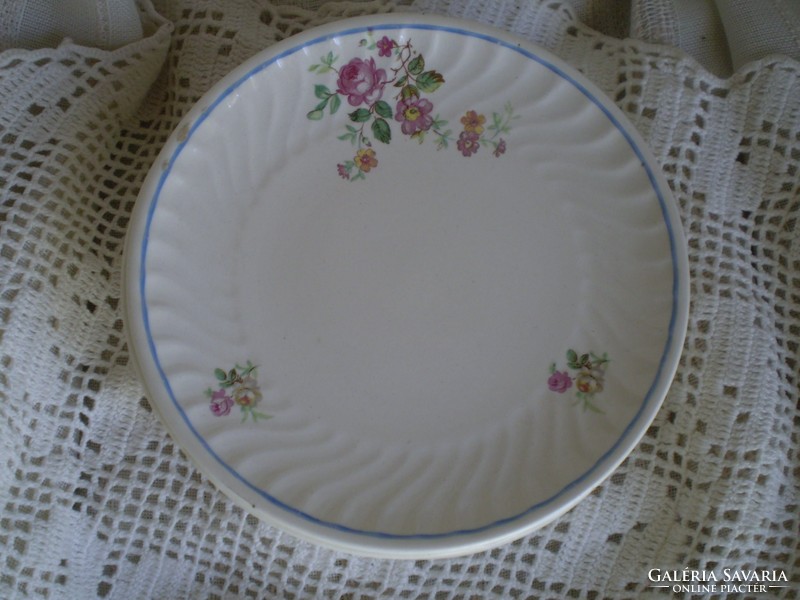 Old granite cup saucer, cookie plate