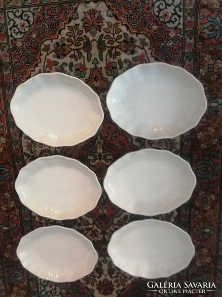 Herend white oval bowls