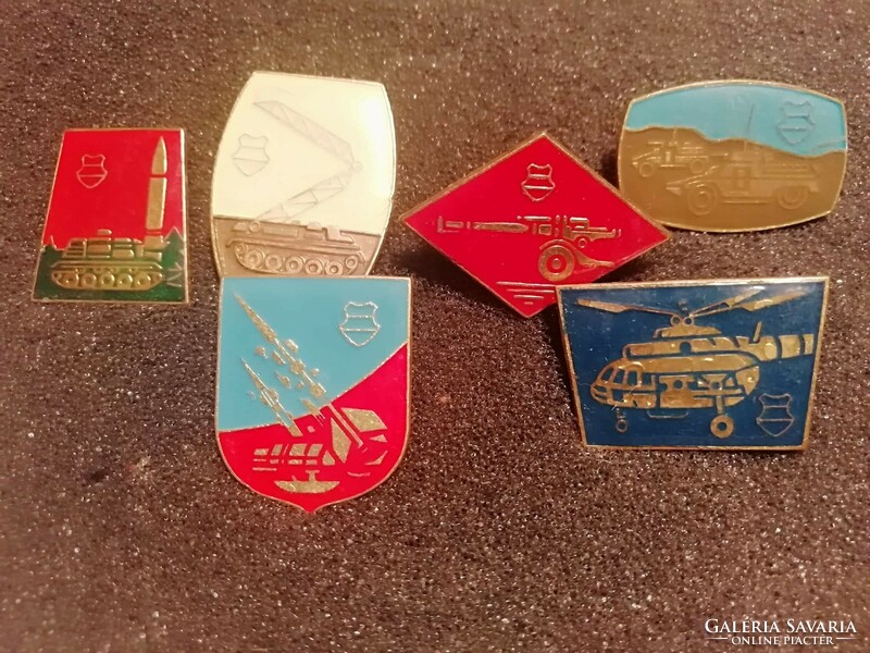 6 Hungarian People's Army badges and badges series