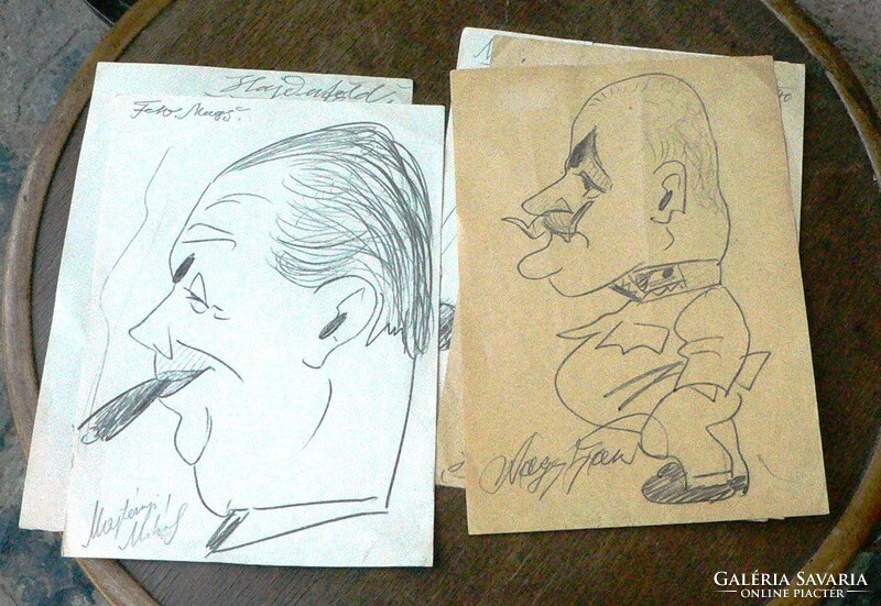 Ceruzarajzok, karikatúrák az 1940 -es évekből