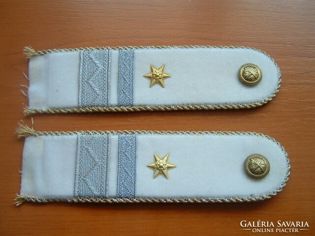 Mh white flag shoulder strap sewing rank # + zs