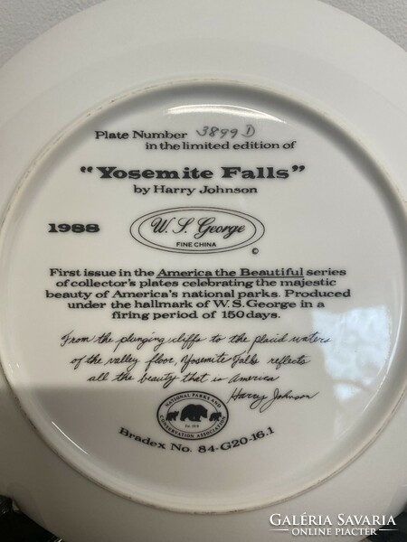 W.L .George porcelain decorative plate 