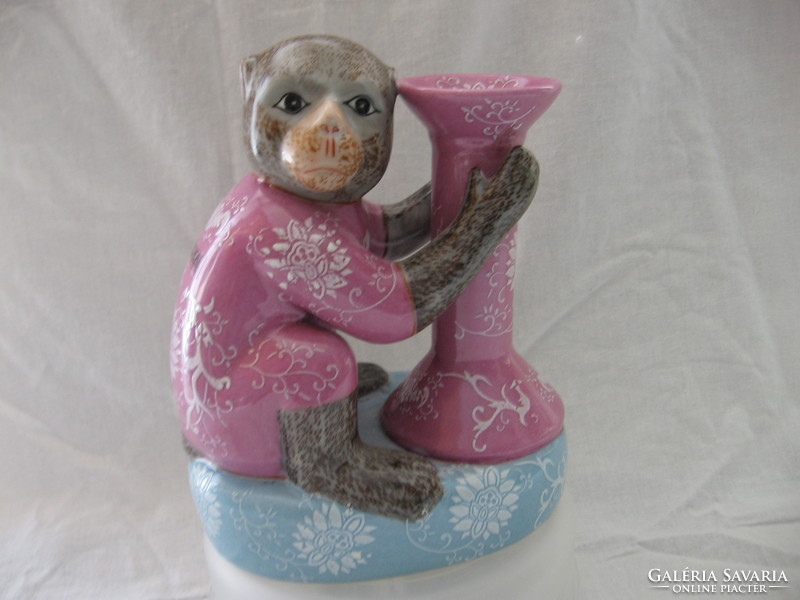 Kookai maison ceramic monkey figure candle holder