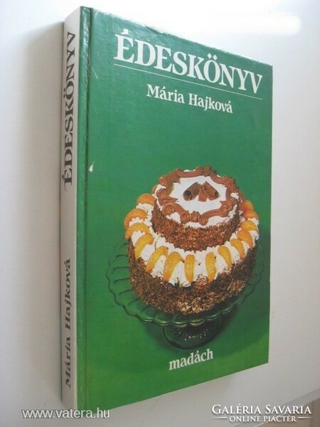 Retro szakácskönyv süteményes könyv Maria Hajková Édeskönyv