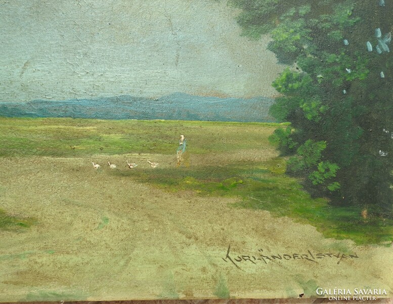 KURLANDER/ Kurländer/ ISTVÁN - olaj / vászon festmény