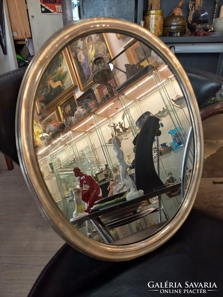 Antique silver mirror