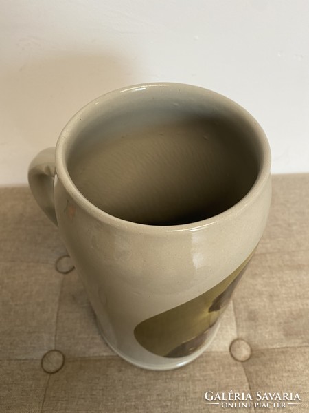 German glazed majolica ceramic jug a17