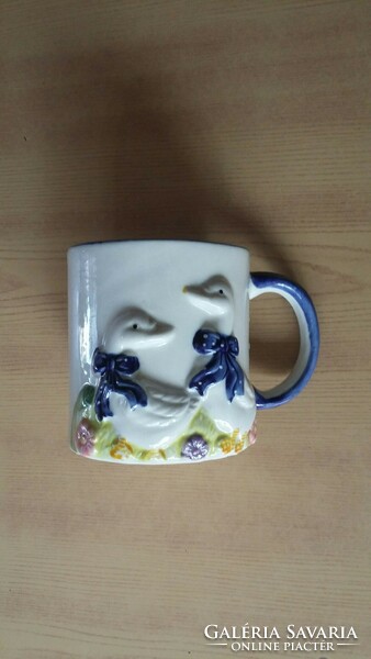 Ceramic mug with 2 geese