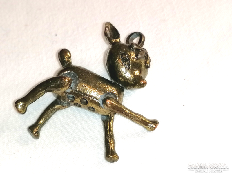 Bronze deer with moving heads and legs 59.