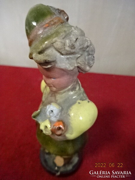 Ceramic figurine from Szécs, Budapest. Little girl in Tyrolean dress. He has! Jókai.