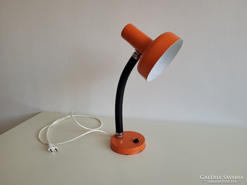 Old retro gooseneck large lamp mid century table lamp