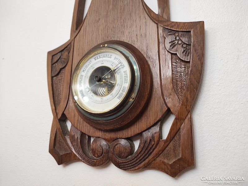 Antique Art Nouveau Art Nouveau wall thermometer barometer operating 650 5496