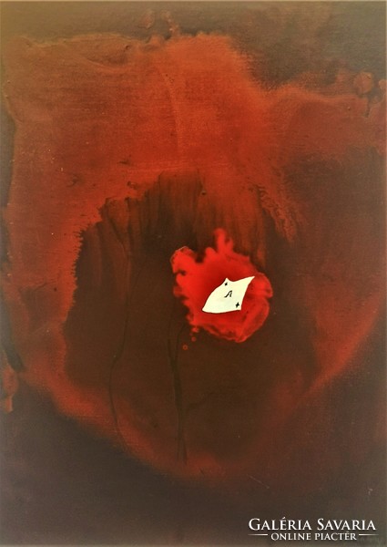 BARCSAY KÁLMÁN (EL KALÁSZI)(1942) Találkozás Az Illuzionistával c. festménye Eredeti Garanciával!