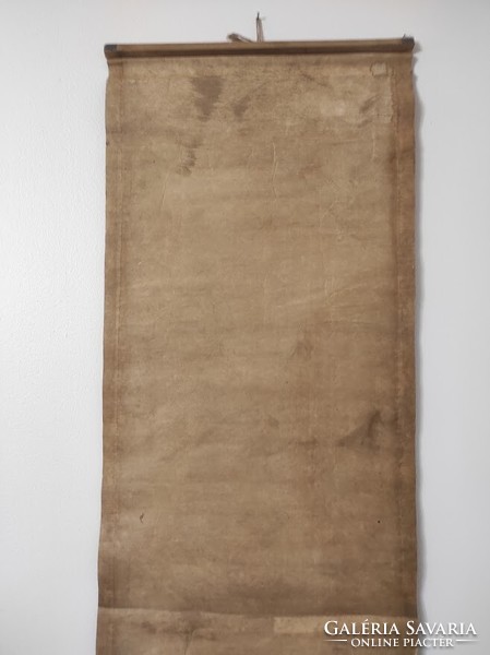 Antik kínai jókívánság fali kép kalligráfia papír tekercs 35. 5509